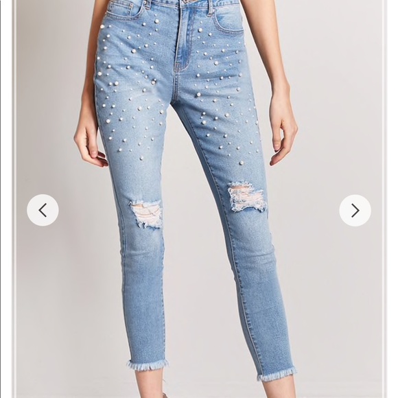 Pearl Skinny Light Wash Jeans 24 - Picture 2 of 5